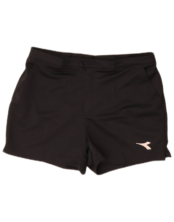 DIADORA Mens Chino Shorts XL W38 Black Polyester