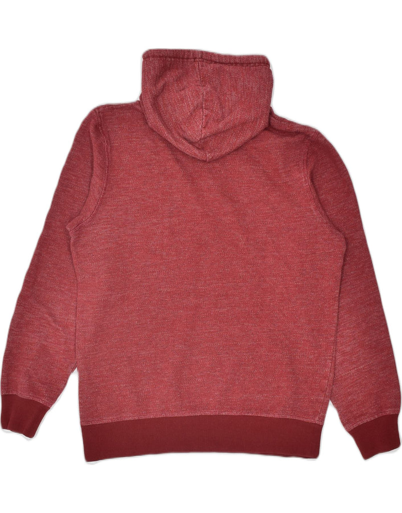 JACK & JONES Mens Graphic Hoodie Jumper Small Red Flecked Cotton | Vintage | Thrift | Second-Hand | Used Clothing | Messina Hembry 