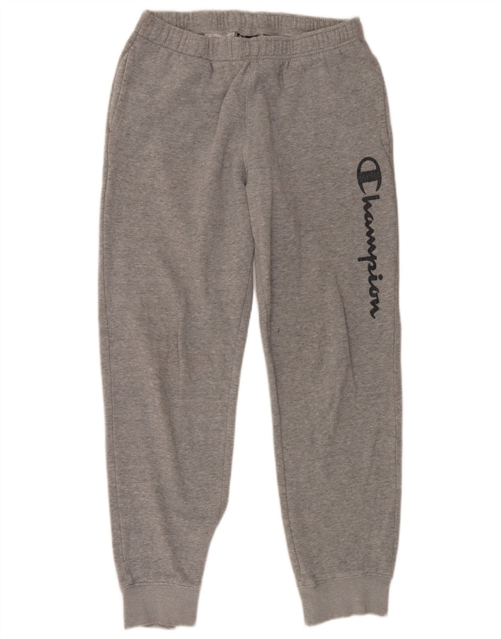 Champion Mens Graphic Tracksuit Trousers Joggers XS  Grey
