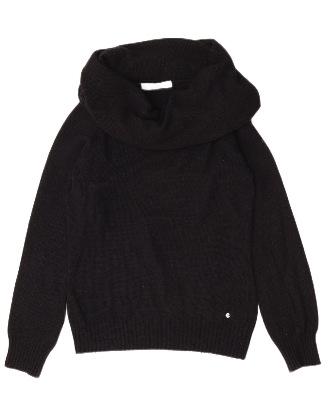 North Sails Womens Roll Neck Jumper Sweater UK 8 Small Black Angora