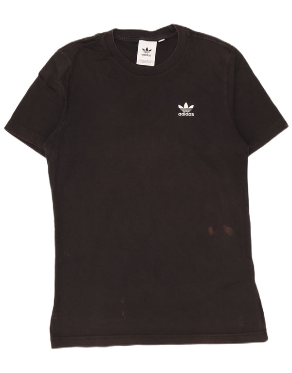 ADIDAS Mens T-Shirt Top Small Black Cotton