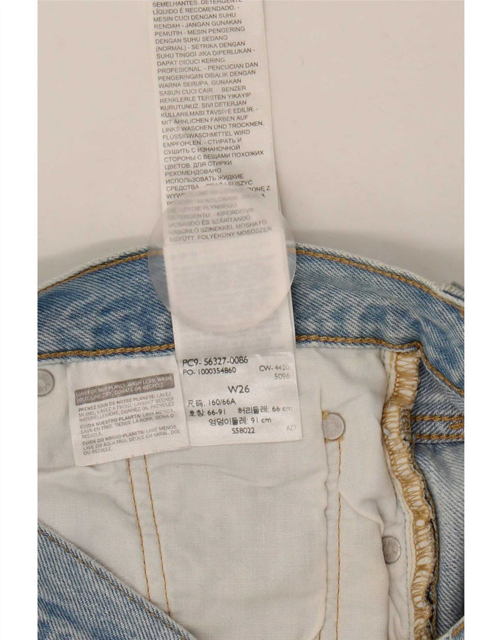 Levi's Womens 501 Distressed Denim Shorts W26 Small Blue Cotton
