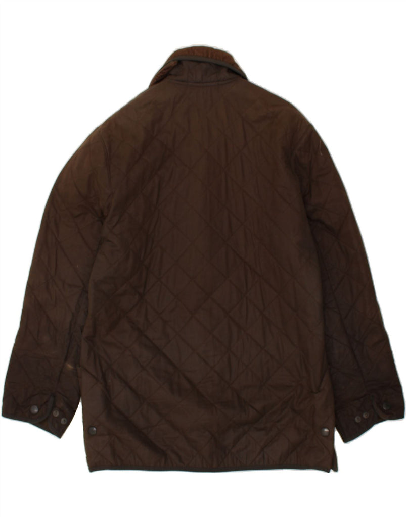 BARBOUR Mens Quilted Jacket UK 36 Small Brown | Vintage Barbour | Thrift | Second-Hand Barbour | Used Clothing | Messina Hembry 