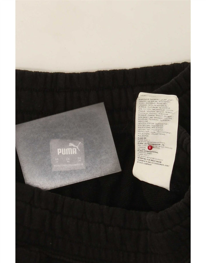 Puma Mens Tracksuit Trousers Joggers Medium Black Cotton