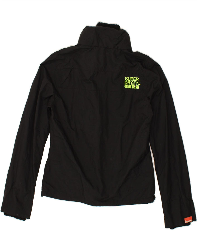 SUPERDRY Womens The Windcheater Windbreaker Jacket UK 14 Medium Black | Vintage Superdry | Thrift | Second-Hand Superdry | Used Clothing | Messina Hembry 