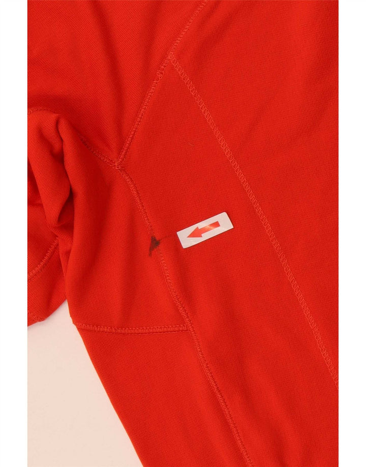 Berghaus Mens Zip Neck Top Long Sleeve Medium Orange Polyester Sports