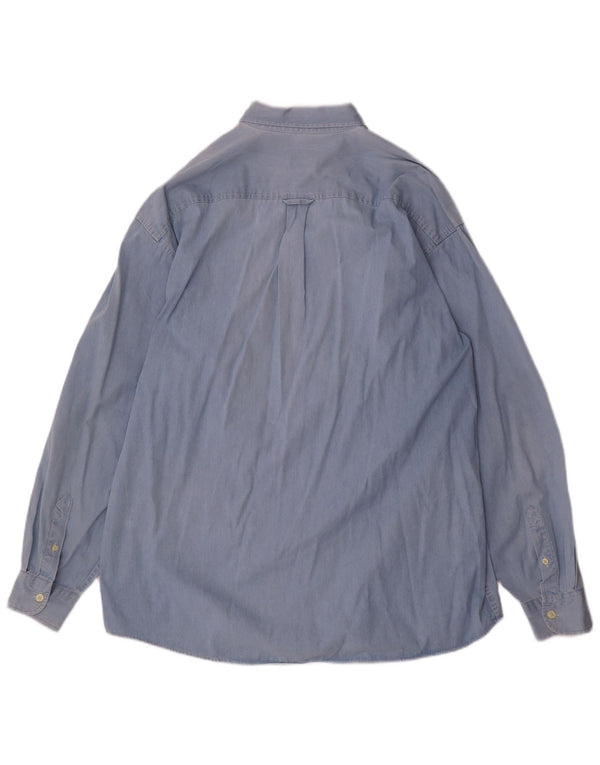 Dockers Mens Shirt XL Blue Cotton