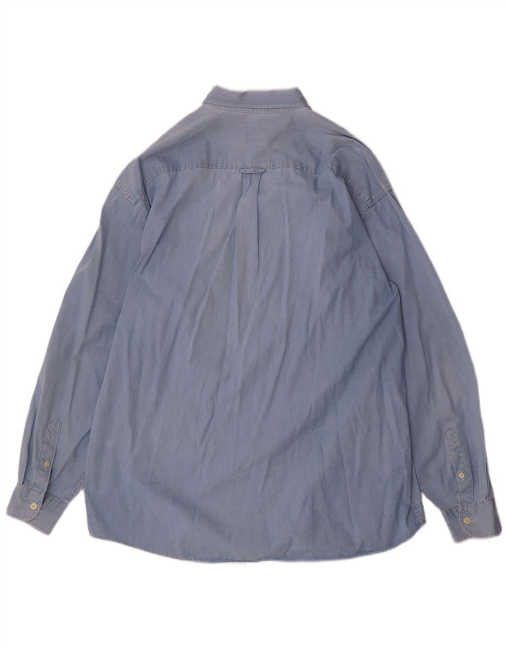 Dockers Mens Shirt XL Blue Cotton