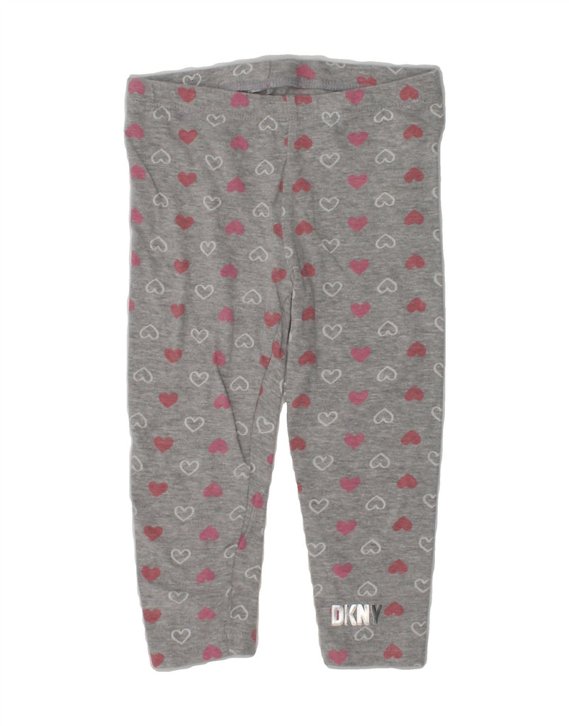 DKNY Baby Girls Tracksuit Trousers 18-24 Months Grey Spotted Cotton | Vintage Dkny | Thrift | Second-Hand Dkny | Used Clothing | Messina Hembry 