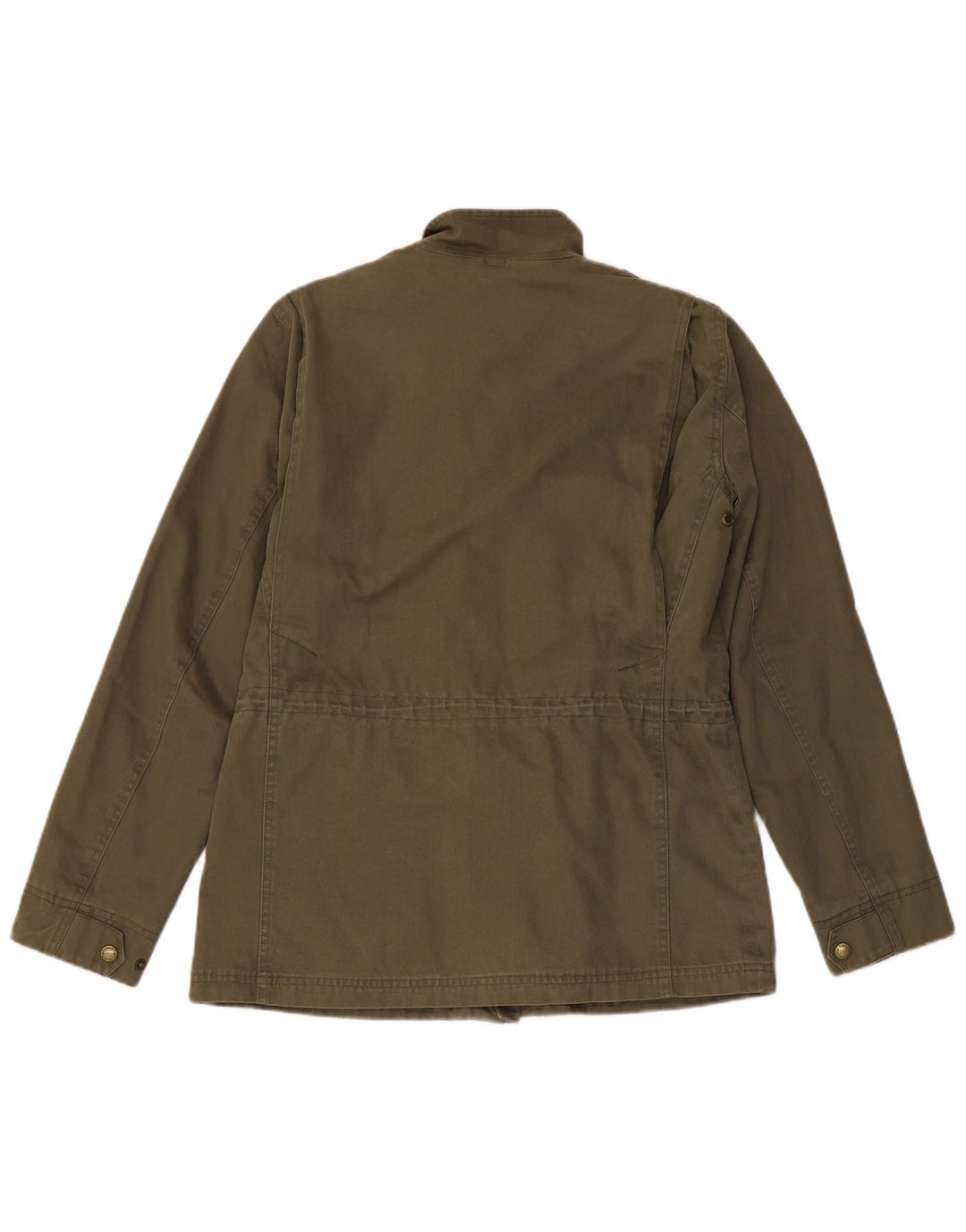 TIMBERLAND Womens Military Jacket UK 12 Medium Khaki Cotton