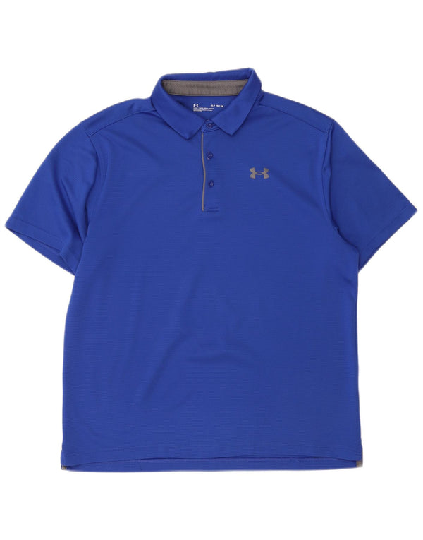 Under Armour Mens Polo Shirt XL Blue