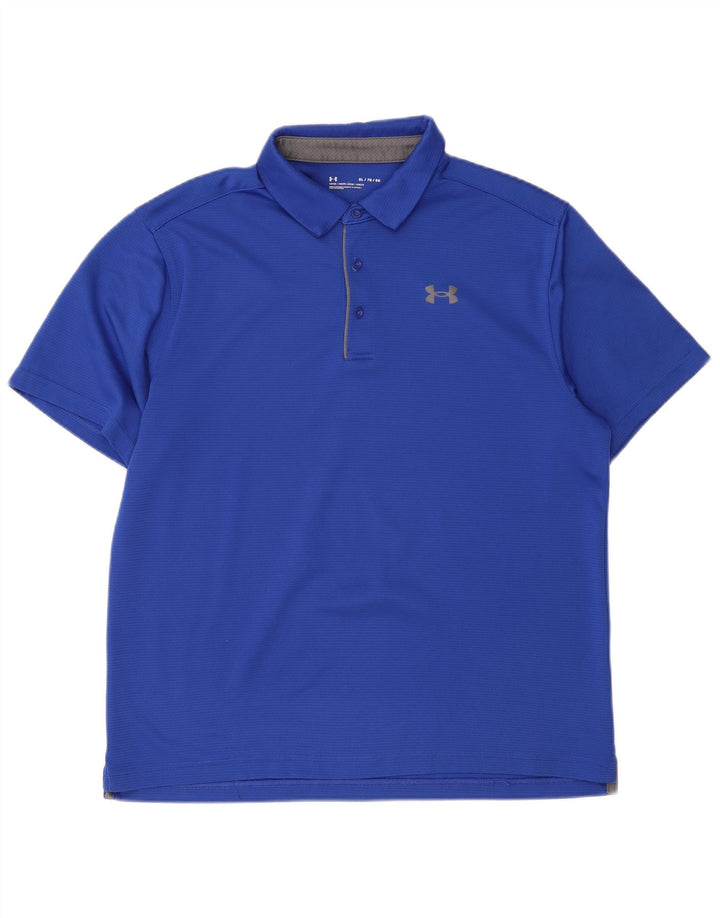 Under Armour Mens Polo Shirt XL Blue