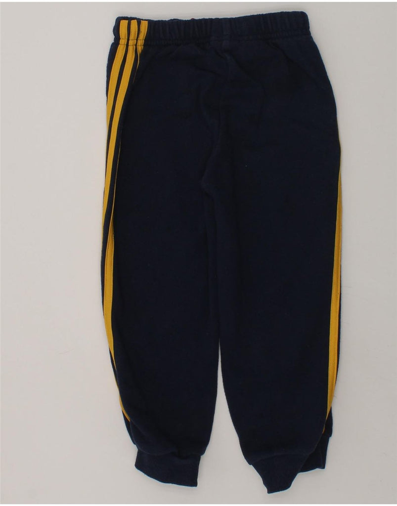 ADIDAS Boys Graphic Tracksuit Trousers Joggers 2-3 Years Navy Blue Cotton | Vintage Adidas | Thrift | Second-Hand Adidas | Used Clothing | Messina Hembry 