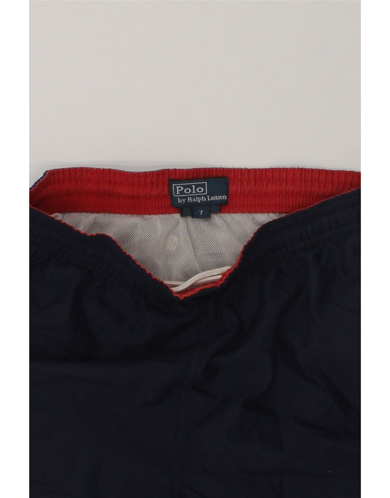 POLO RALPH LAUREN Boys Sport Shorts 6-7 Years Navy Blue Polyester | Vintage Polo Ralph Lauren | Thrift | Second-Hand Polo Ralph Lauren | Used Clothing | Messina Hembry 