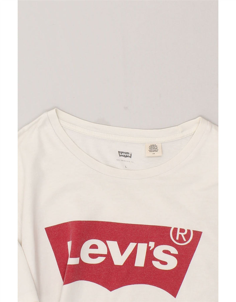 LEVI'S Mens Graphic T-Shirt Top Large White | Vintage Levi's | Thrift | Second-Hand Levi's | Used Clothing | Messina Hembry 