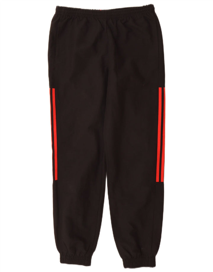 Adidas Boys Tracksuit Trousers Joggers 13-14 Years  Black Polyester