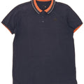 ADIDAS Mens Climalite Polo Shirt Medium Navy Blue Cotton Vintage Adidas and Second-Hand Adidas from Messina Hembry 