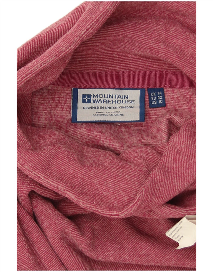 Mountain Warehouse Womens Sweatshirt Jumper UK 14 Large Pink Polyester