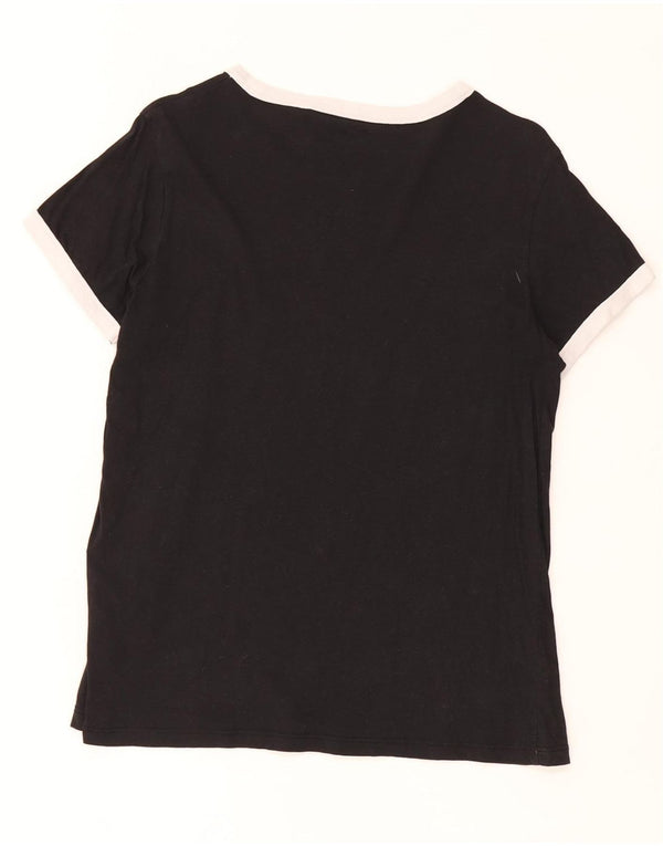 Levi's Womens T-Shirt Top UK 14 Medium Black Colourblock