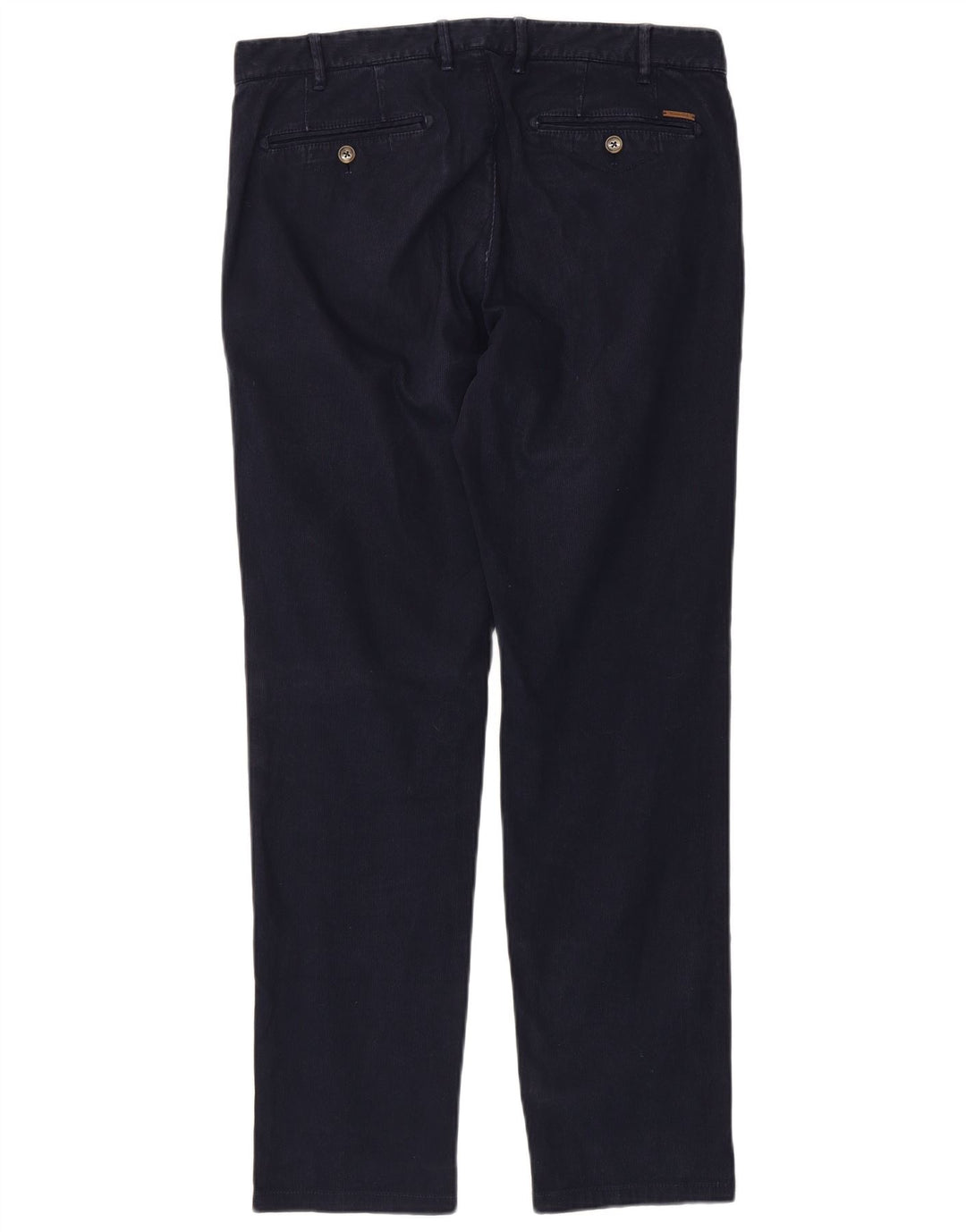 MASSIMO DUTTI Mens Casual Fit Chino Trousers EU 42 Large W32 L32 Navy Blue