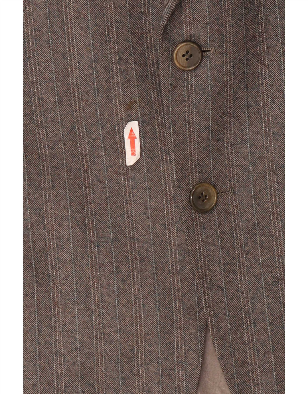 Valentino Mens 2 Button Blazer Jacket UK 38 Medium Grey Herringbone