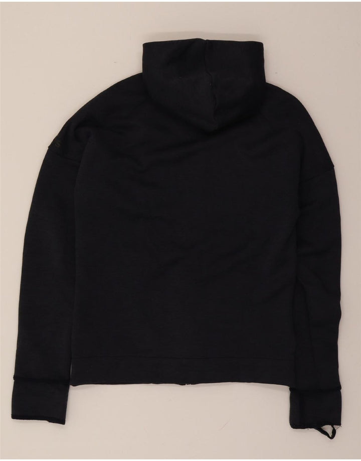 ADIDAS Mens Zip Hoodie Sweater Medium Navy Blue Polyester Vintage Adidas and Second-Hand Adidas from Messina Hembry 