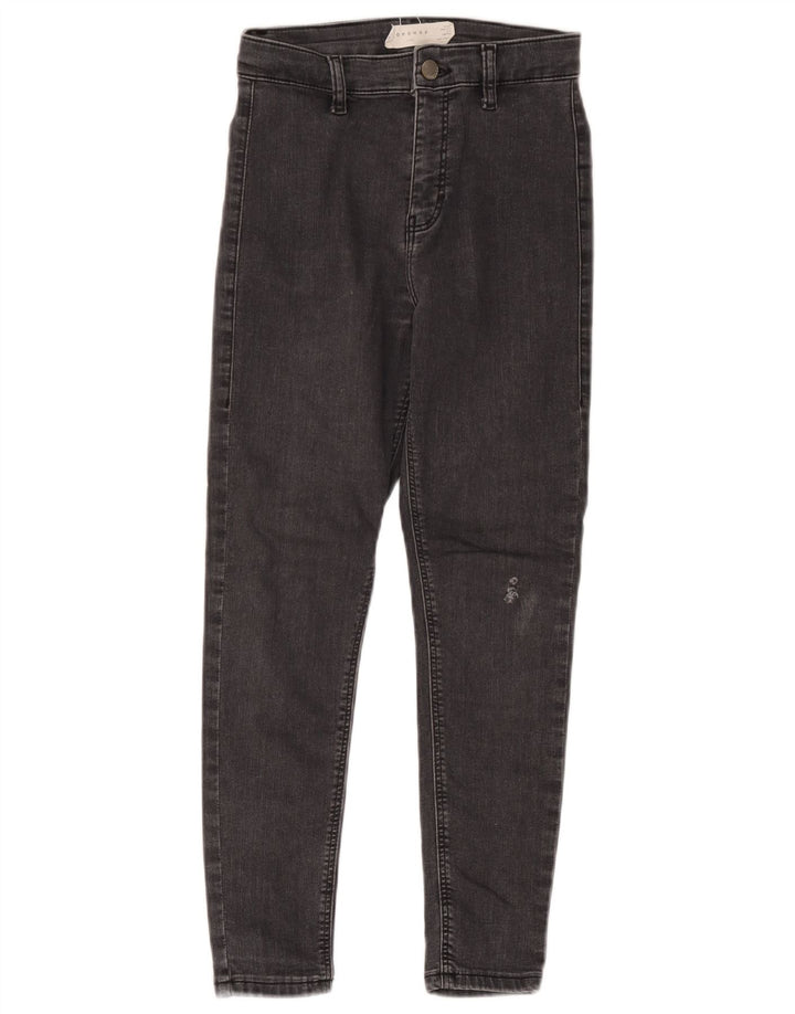 Topshop Womens Joni Skinny Jeans W26 L28 Black Polyester