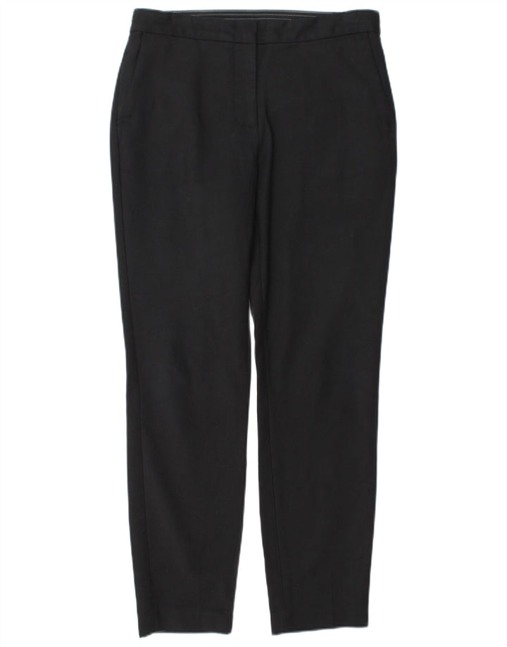 Zara Womens Slim Chino Trousers Medium W29 L28 Black Cotton