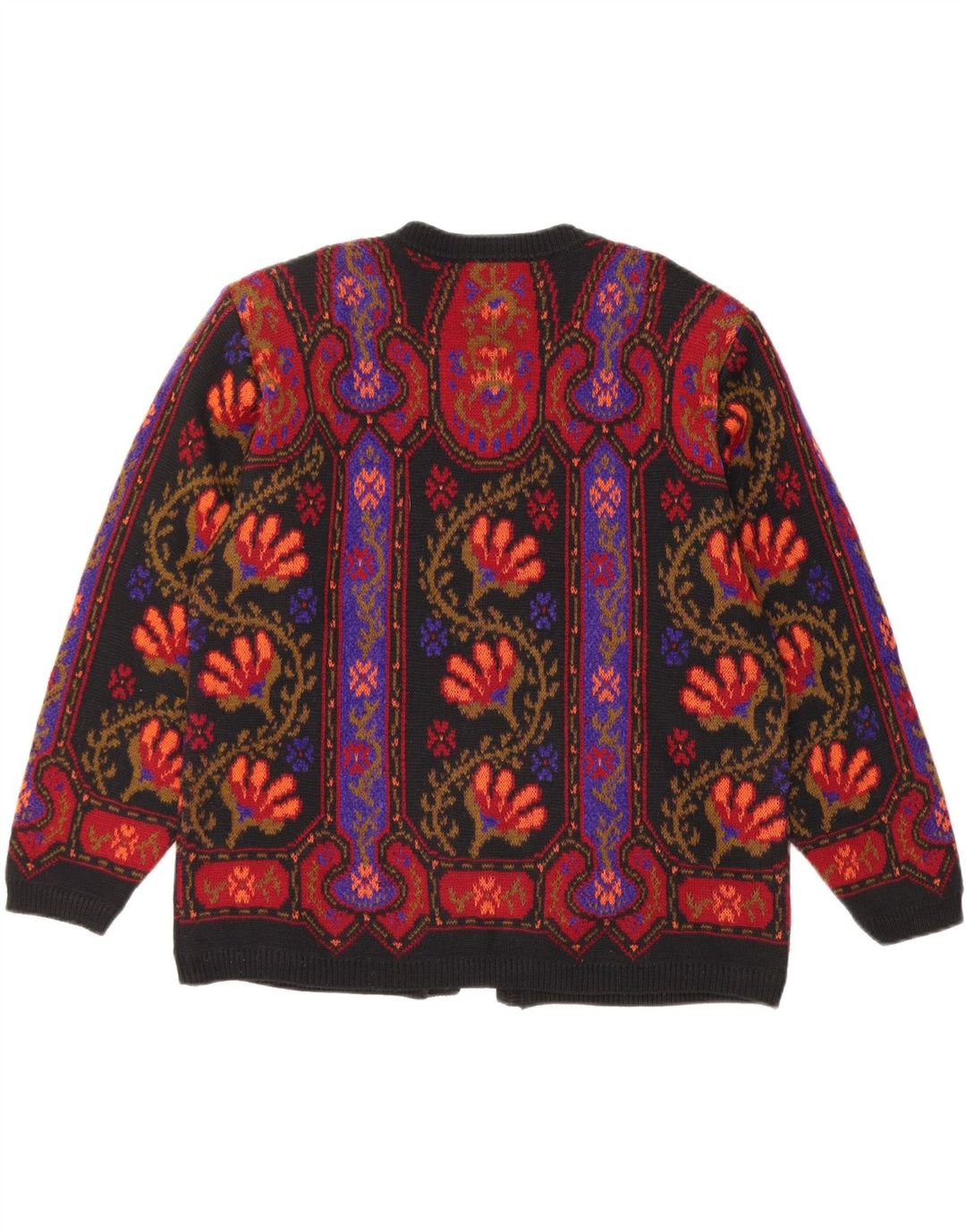 Stefanel Womens Cardigan Sweater UK 16 Large Multicoloured Floral