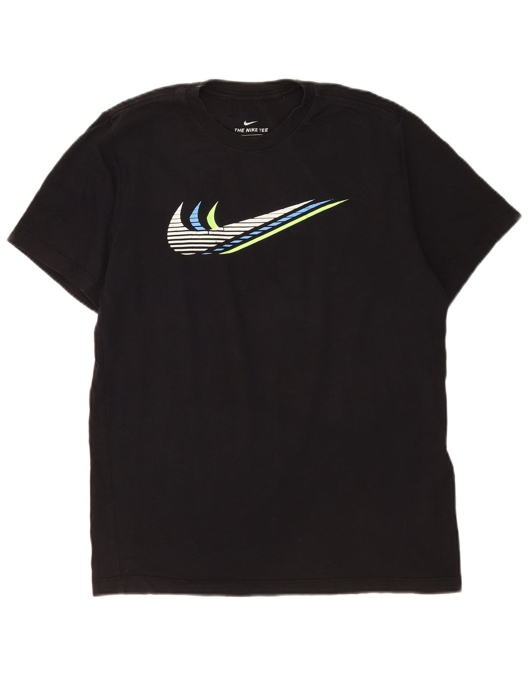 Nike Mens Graphic T-Shirt Top Medium Black Cotton