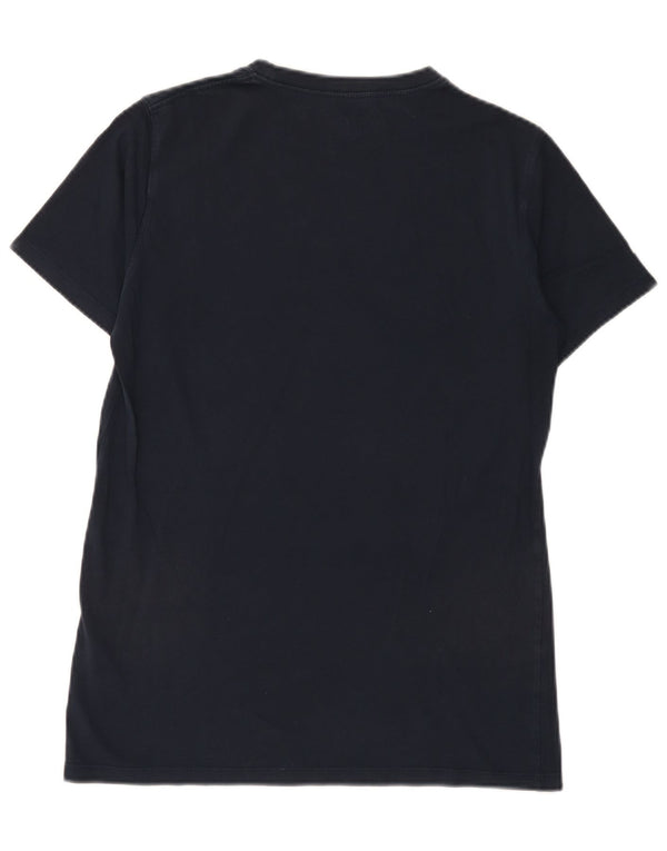 Timberland Mens Slim Fit Graphic T-Shirt Top Medium Navy Blue Cotton