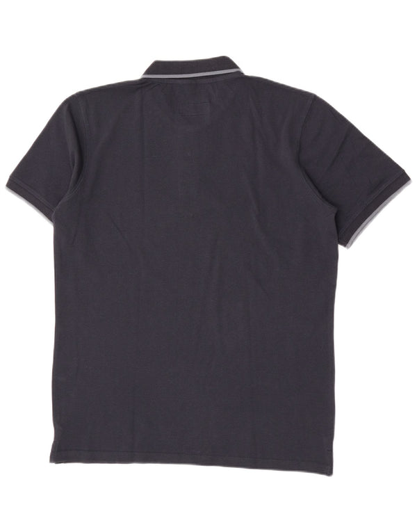 Carrera Mens Polo Shirt Large Navy Blue Cotton