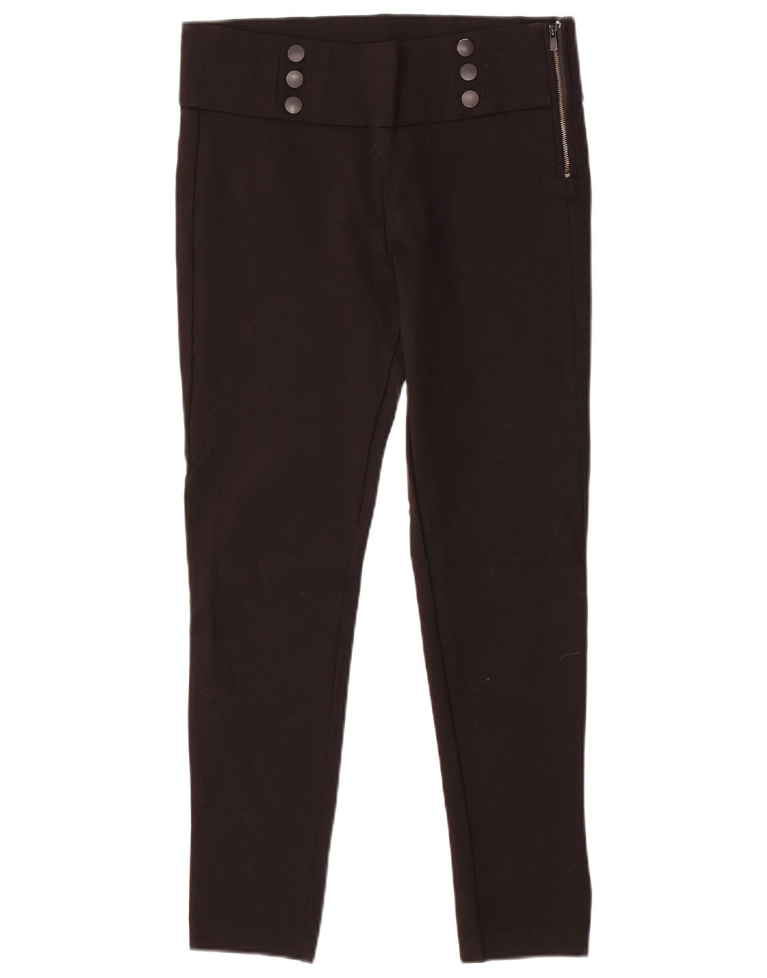 Zara Womens Slim Casual Trousers Large W32 L29 Black