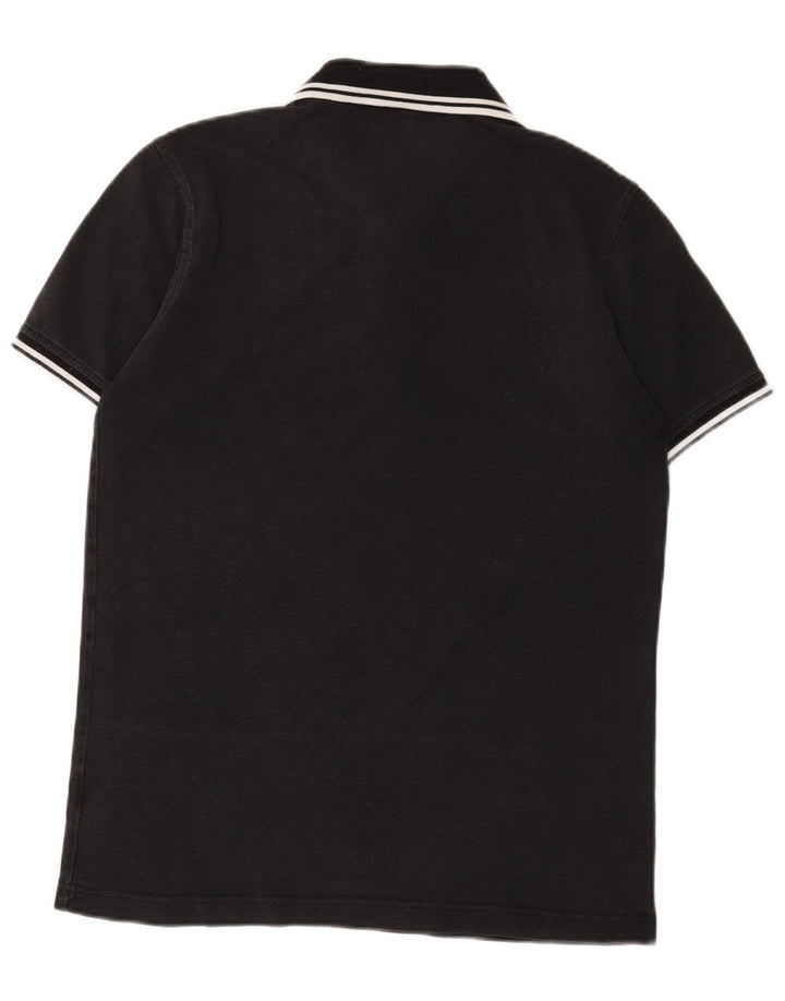 Fred Perry Mens Polo Shirt Medium Black Cotton