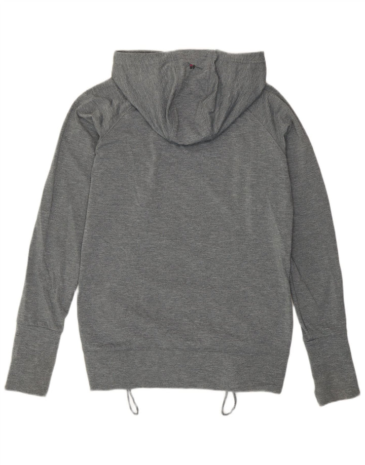 Sweaty Betty Womens Hoodie Jumper UK 14 Medium Grey Flecked Polyester