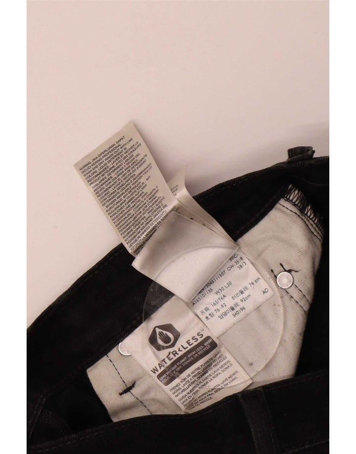 Levi's Mens 511 Slim Jeans W30 L30 Black Cotton