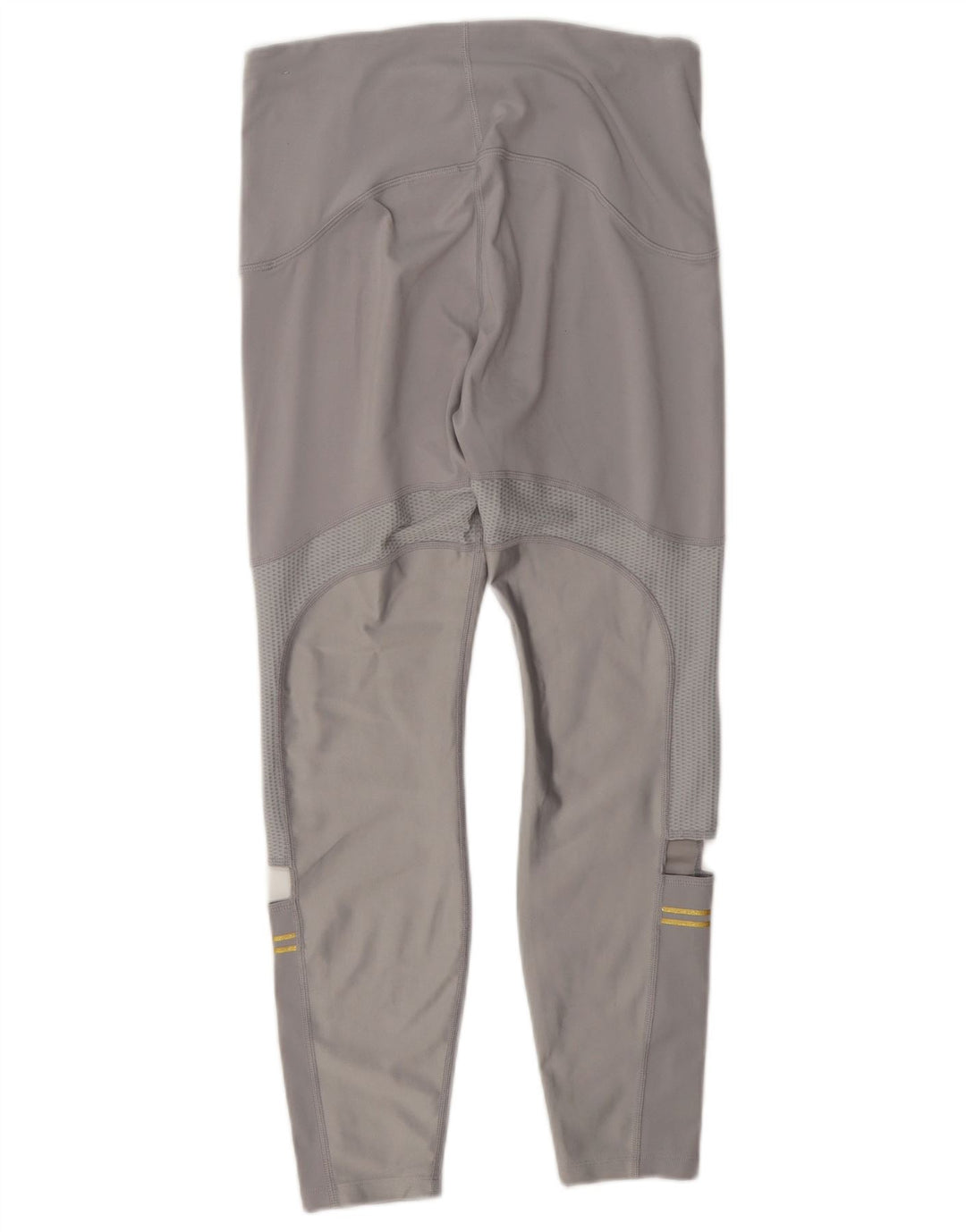 Nike Womens Dri Fit Leggings UK 12 Medium Grey Polyester