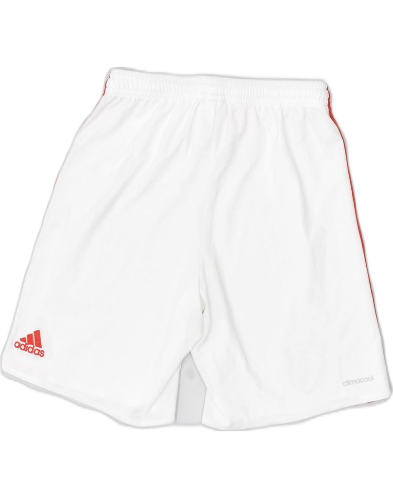 ADIDAS Boys Sport Shorts 11-12 Years White Polyester | Vintage Adidas | Thrift | Second-Hand Adidas | Used Clothing | Messina Hembry 