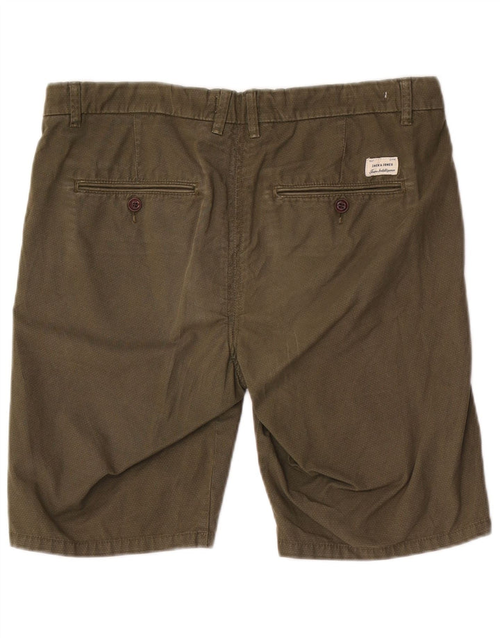 Jack & Jones Mens Chino Shorts Large W34  Khaki Cotton