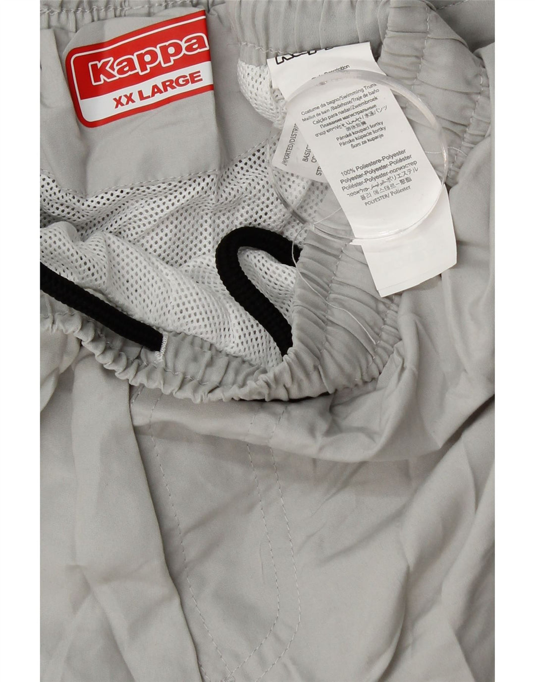 KAPPA Mens Sport Shorts 2XL  Grey Polyester