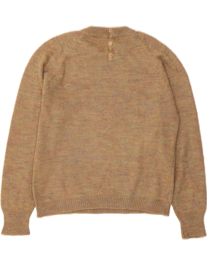 VINTAGE Womens Crew Neck Jumper Sweater UK 14 Large Brown Vintage Vintage and Second-Hand Vintage from Messina Hembry 