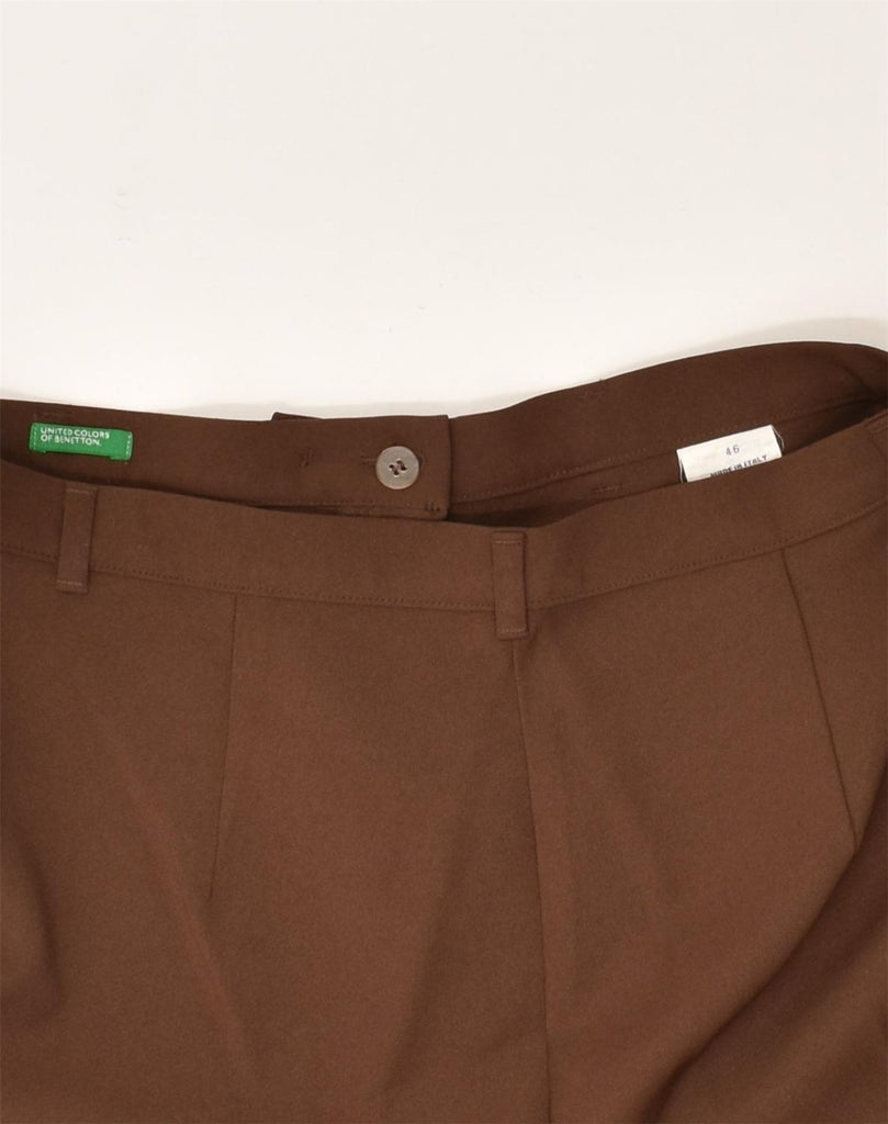 BENETTON Womens Straight Casual Trousers IT 46 Large W32 L30  Brown | Vintage Benetton | Thrift | Second-Hand Benetton | Used Clothing | Messina Hembry 