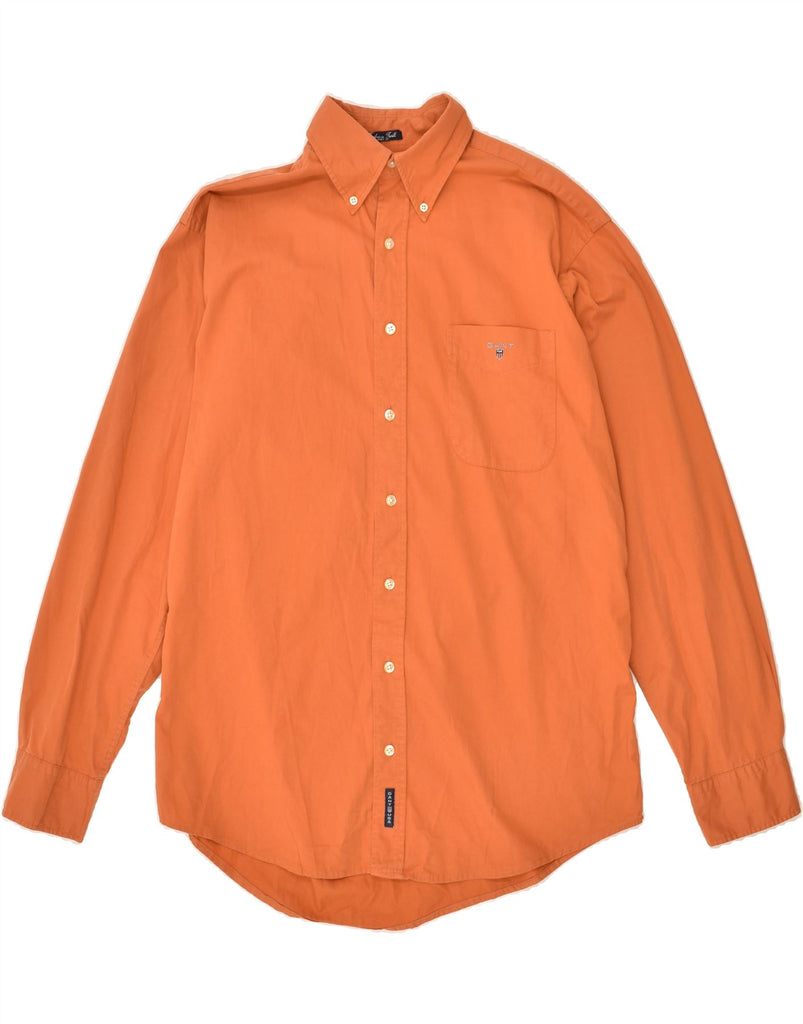 GANT Mens Shirt Medium Orange Cotton | Vintage Gant | Thrift | Second-Hand Gant | Used Clothing | Messina Hembry 