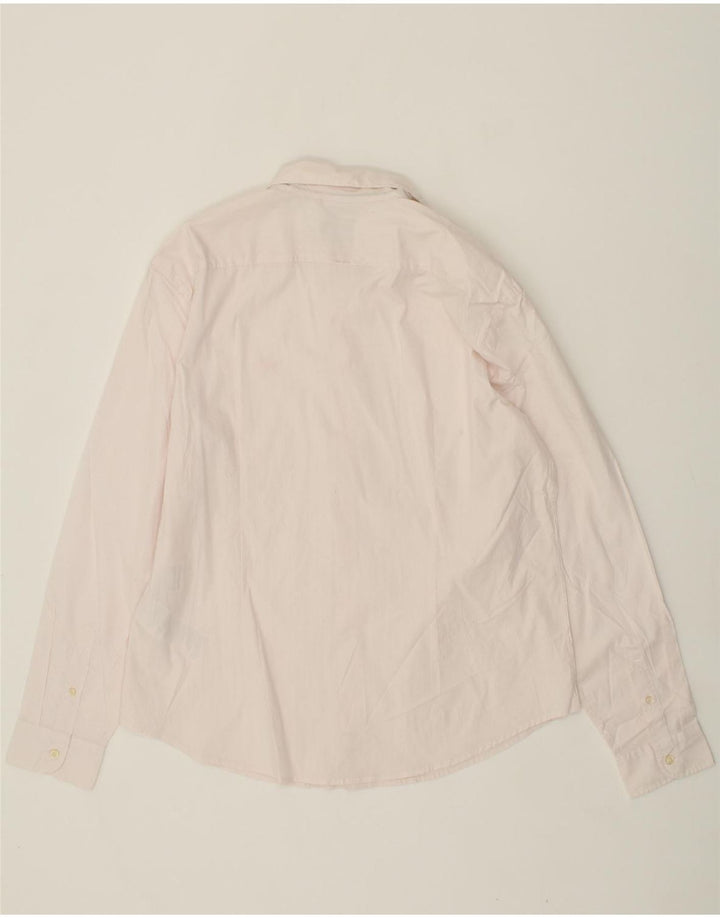 DOCKERS Mens Slim Shirt XL Pink Pinstripe Cotton Vintage Dockers and Second-Hand Dockers from Messina Hembry 