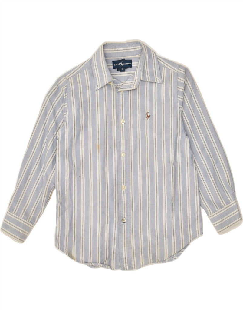 RALPH LAUREN Boys Shirt 4-5 Years Blue Striped Cotton | Vintage Ralph Lauren | Thrift | Second-Hand Ralph Lauren | Used Clothing | Messina Hembry 