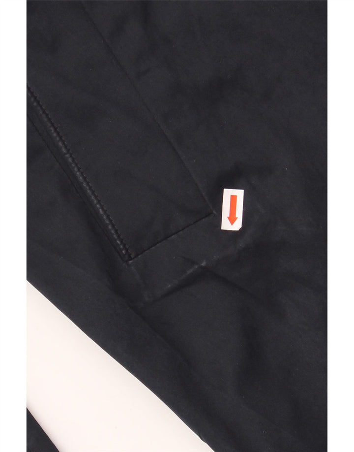 HUGO BOSS Mens Overcoat IT 56 3XL Navy Blue Polyester