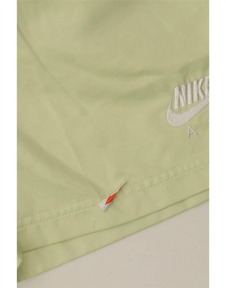 Nike Womens Sport Shorts UK 10 Small Green Polyester