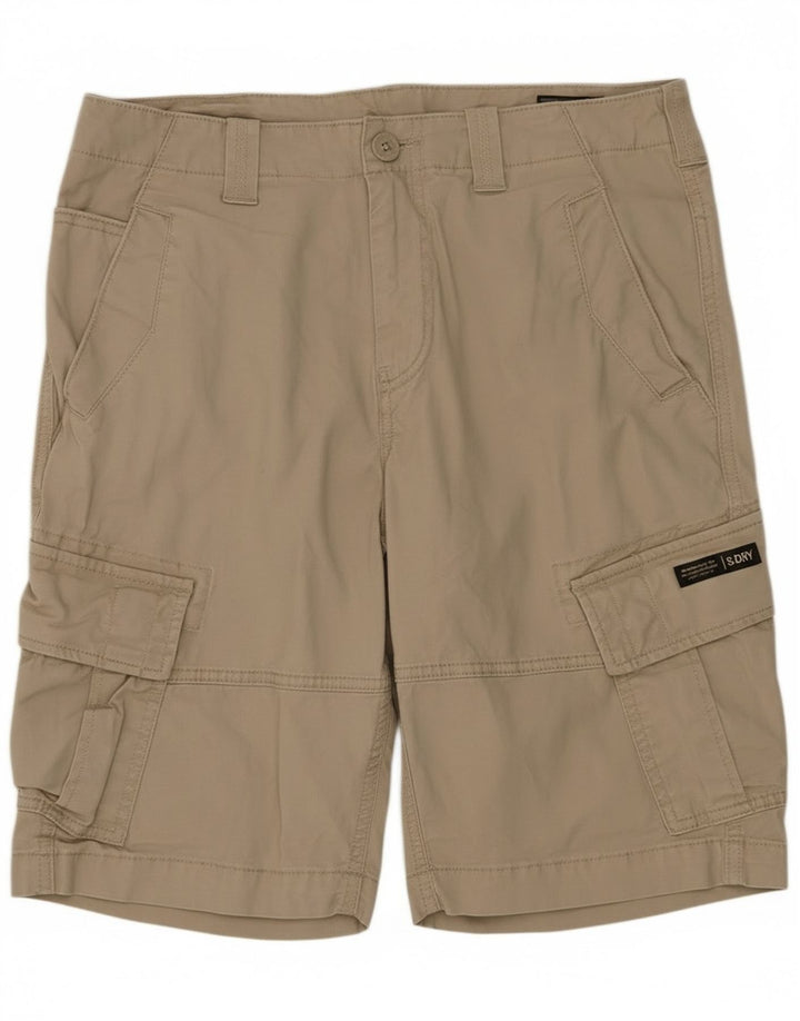Superdry Mens Cargo Shorts W32 Medium  Beige Cotton