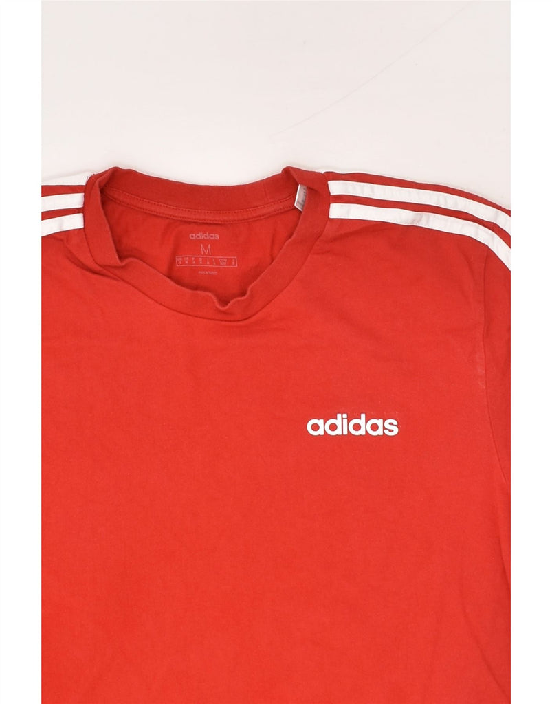 ADIDAS Mens T-Shirt Top Medium Red Cotton | Vintage Adidas | Thrift | Second-Hand Adidas | Used Clothing | Messina Hembry 