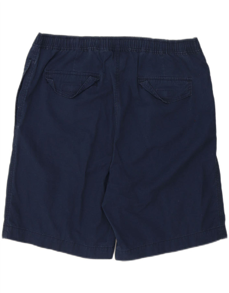 EDDIE BAUER Mens Relaxed Fit Chino Shorts Large W42 Navy Blue Cotton Vintage Eddie Bauer and Second-Hand Eddie Bauer from Messina Hembry 